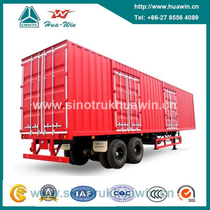 2 Axle 130 Cbm Van Cargo Semi Trailer 