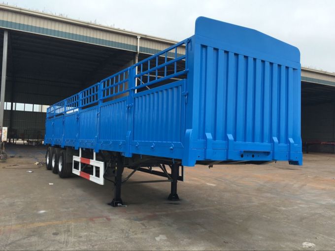 2 Axle 40 Ton Storehouse Semi Trailer / Stake Cargo Box Semi-Trailer 