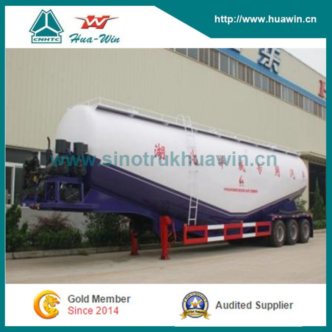 3 Axle Bulk Cement Tanker Semi Trailer 