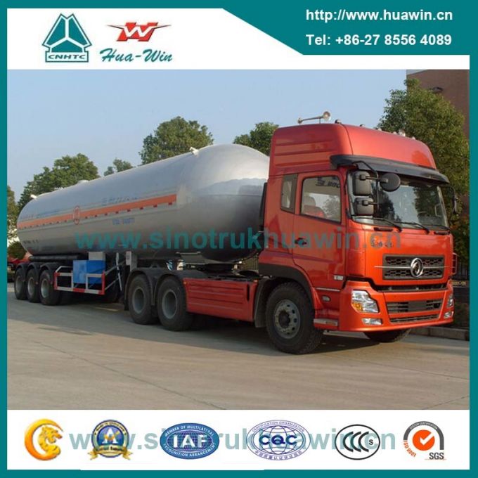 Heavy Duty BPW Axle 56000L LPG Tanker Semi Trailer 