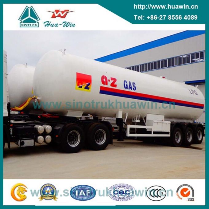 3 Axle LPG Tanker Semi Trailer with Jost Landing Gear 