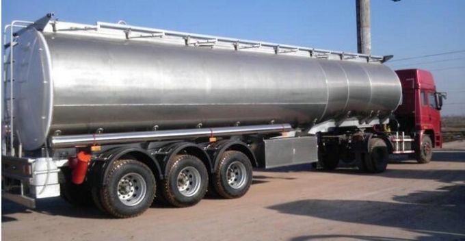 42 Cbm Air Suspension Aluminium Oil Tank Semi Trailer 