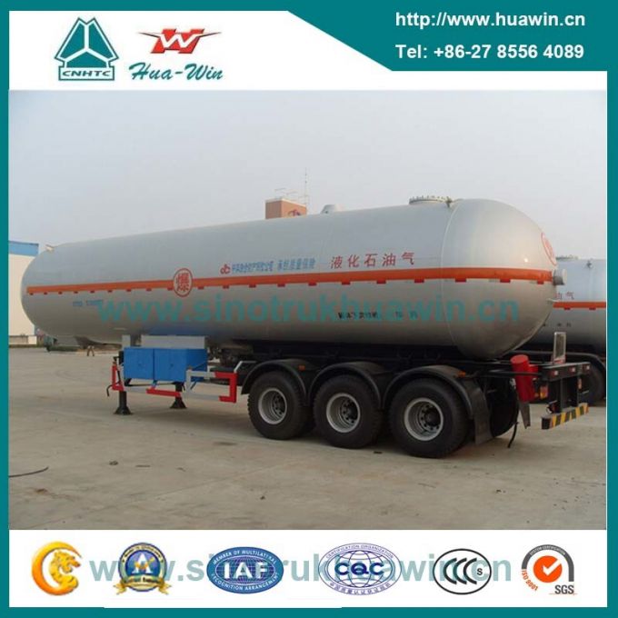 BPW Axle 50cbm LPG Tank Semi Trailer 