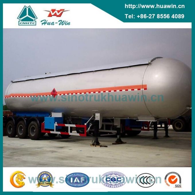 58.5cbm 3 Axle LPG Transport Semi Trailer 