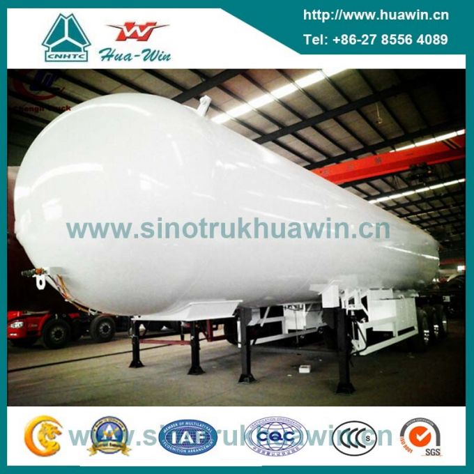 3 Axle LPG Transport Tank Trailer LPG Tank Semi Trailer 