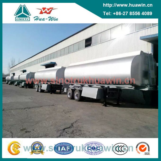 2 Axle Anti Corrosion Chemical Liquid Tanker Semi Trailer 