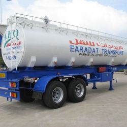 Sinotruk 2 Axle Tanker Trailer Oil Tank Semi Trailer