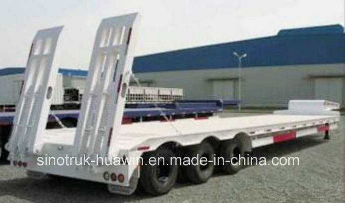 Sinotruk 3 Axle Low Bed Semi Trailer 