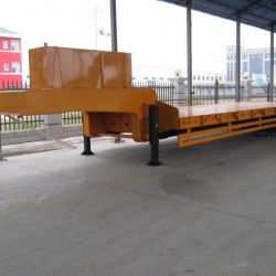 Sinotruk Huawin Low Bed Semi Trailer Cargo Trailer 2 Axle Semi Trailer