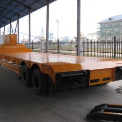 Sinotruk 2 Axle Low Bed Semi Trailer Low Flatbed Trailer