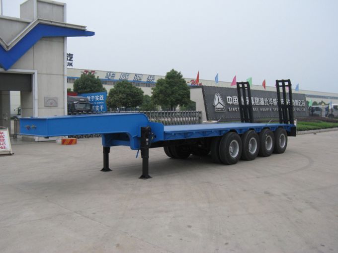 Huawin 4 Axle Low Bed Semi Trailer 