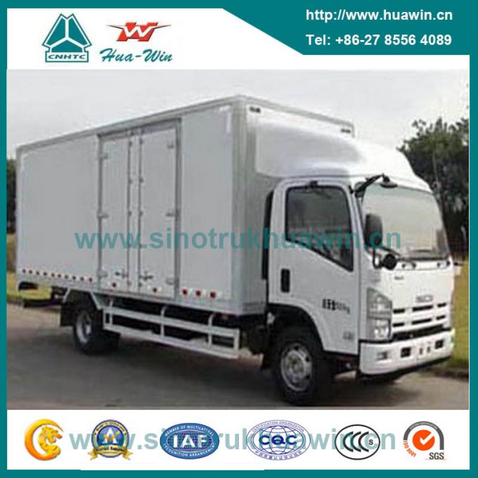 Isuzu 10 Ton 4X2 189HP Van Cargo Truck Euro IV Emission 