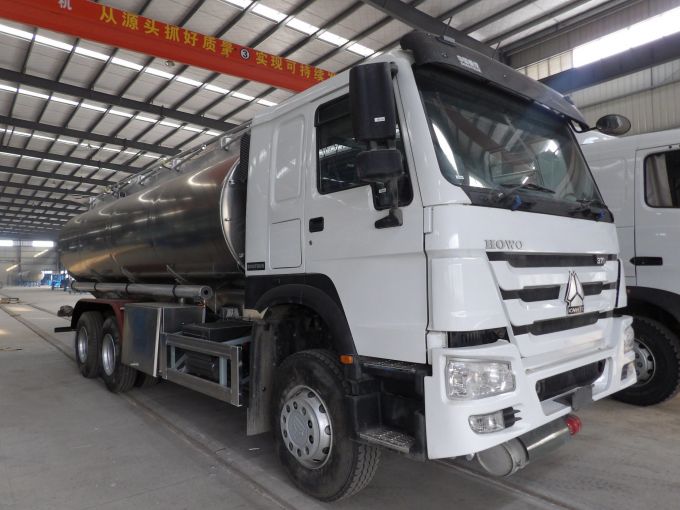 HOWO 6*4 20000litres Stainless Steel Tank Truck Fuel Oil Tank Truck 