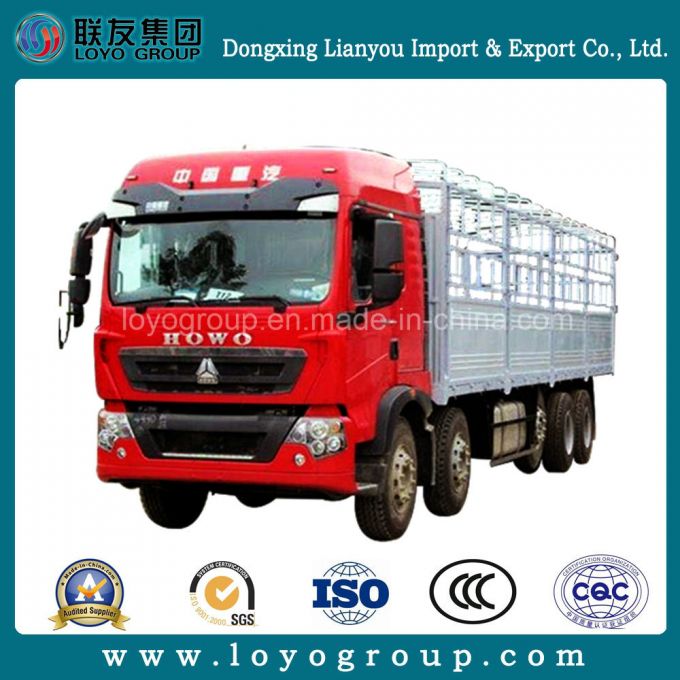 Sinotruk HOWO T5g 8X4 10X4 Fence Cargo Truck 340HP Images 1
