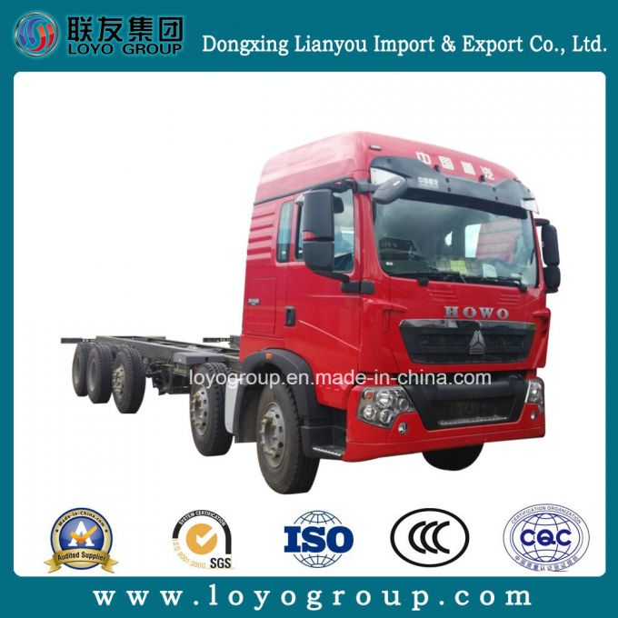 Sinotruk HOWO T5g 340HP 10X4 Stake Cargo Transport Truck Chassis Images 1