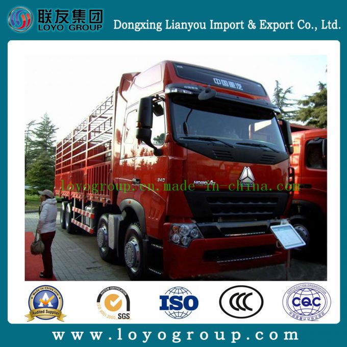 Sinotruk HOWO A7 8X4 31 Tons Fence Cargo Truck Images 1
