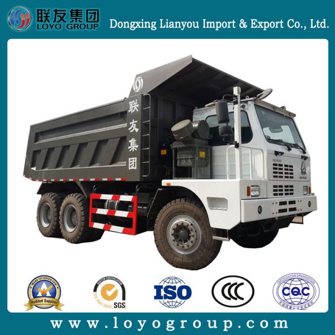 HOWO 371HP 70tons Mining Tipper Truck 