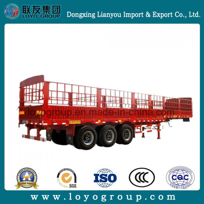 3 Axles Stake Cargo Trailer 40FT Semi Trailer Images 1