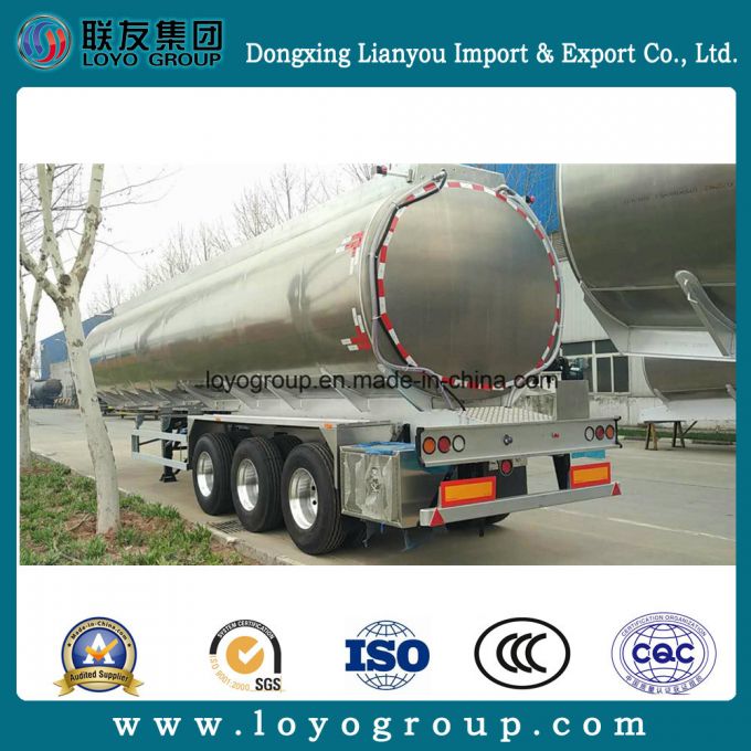 3 Axle Aluminum Alloy Fuel Tank Semi Trailer Oil Tank Semi Trailer Images 1