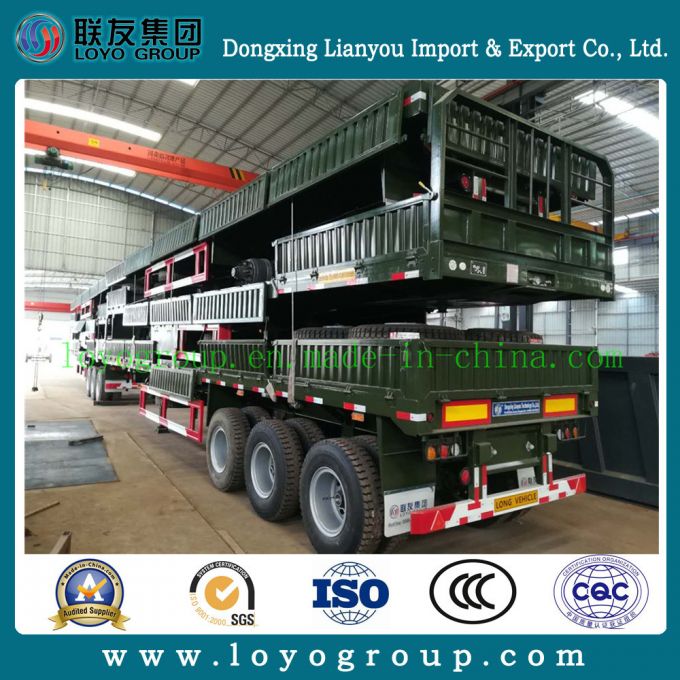 Side Wall Semi Trailer to Loading Bluk Cargo Images 1