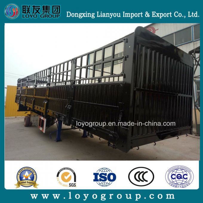 China Cargo Transport Stake Semi Trailer Images 1