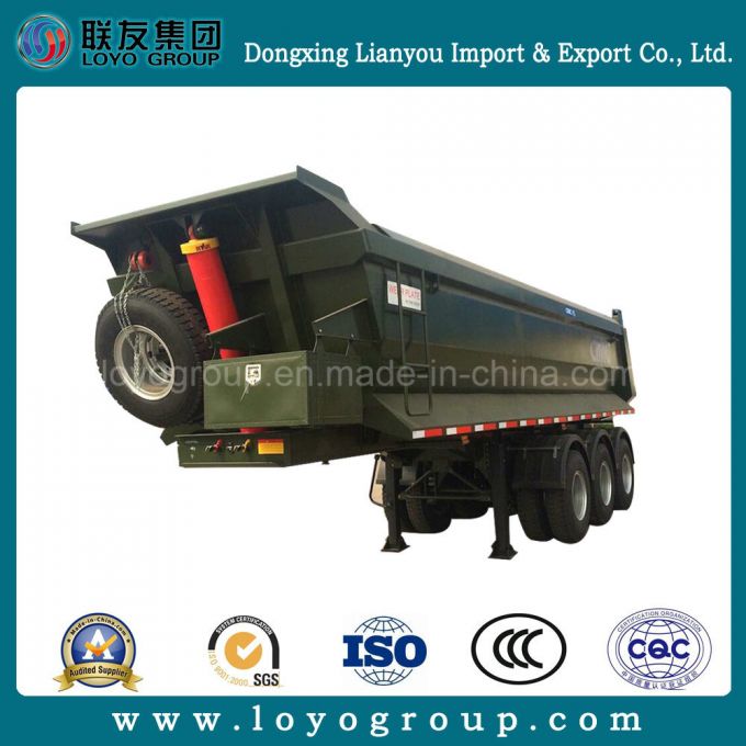 3 Axles 40t U Shape Dump Truck Semi Trailer Images 1
