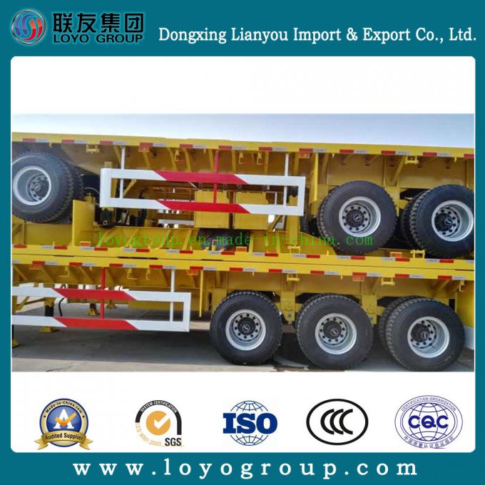 40FT Container Flatbed Semi Trailer for Sale Images 1