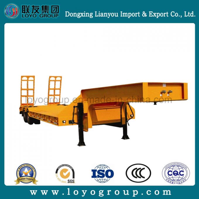 High Quality Heavy Duty 3 Axles Low Bed Semi Trailer 