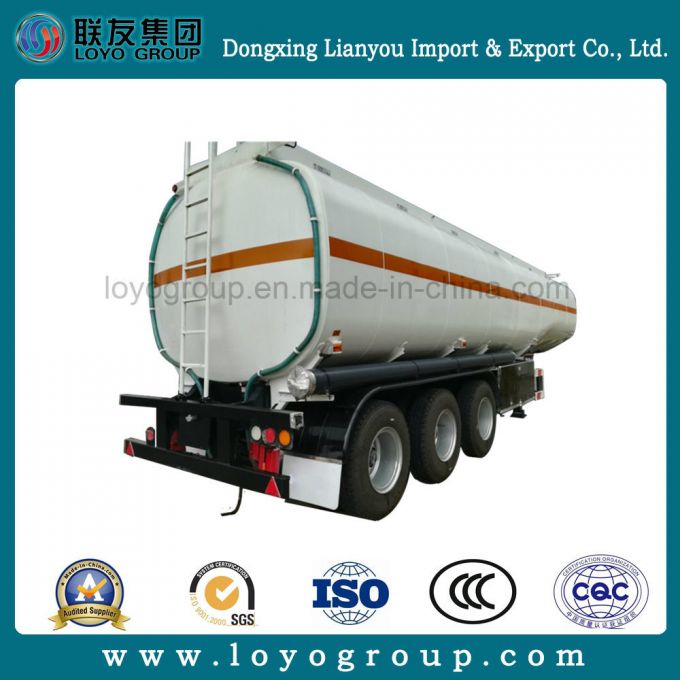 Carbon Steel 3 Axle 45m³ Oil Tank Semi Trailer Images 1