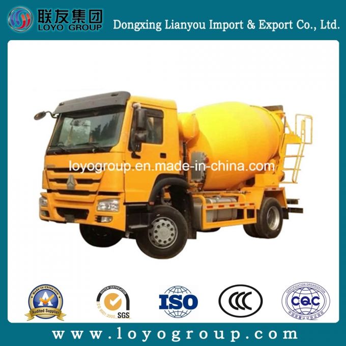 Sinotruk HOWO 4X2 6m3 Concrete Mixer Machine Pump Truck 