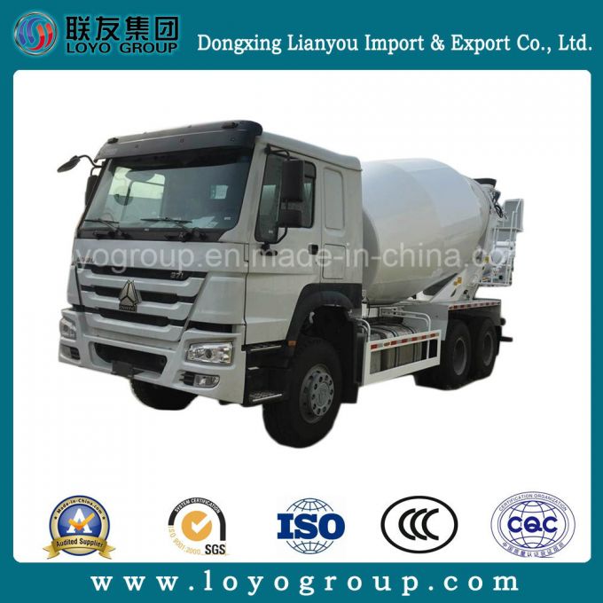 Sinotruk HOWO 6X4 371HP 10m3 Concrete Mixer Pump Cement Truck 