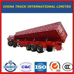 Cimc 3 Axles Side Tipping Dumping Trailer