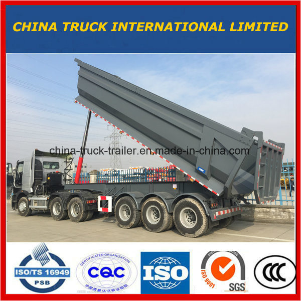 Cimc Tri Axles 25m3--37m3 Side Dump Semi Trailer/Tipper Truck Semi Trailer 