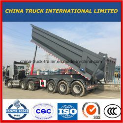 Cimc Tri Axles 25m3--37m3 Side Dump Semi Trailer/Tipper Truck Semi Trailer