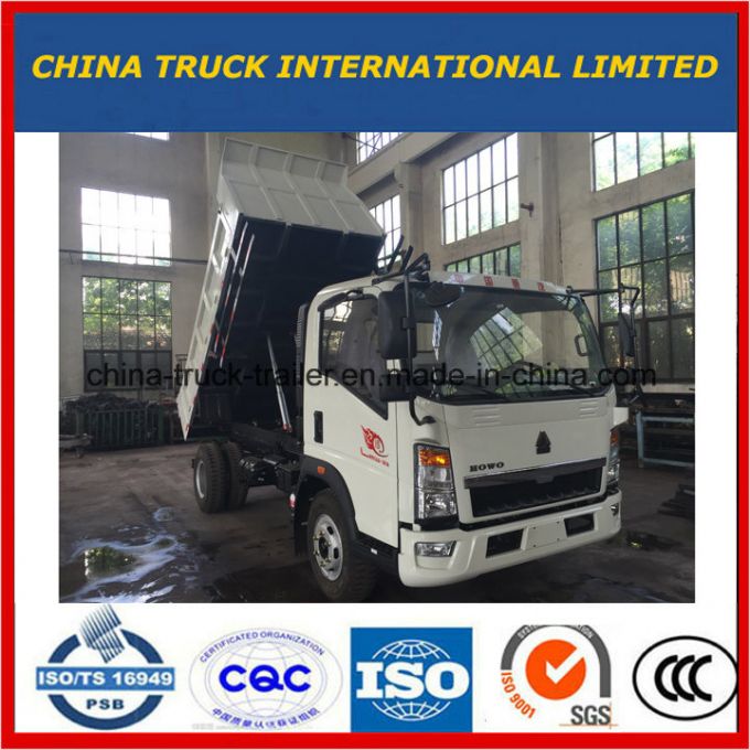 Sinotruk 4X2 Mini Light Dump Truck for Sale 