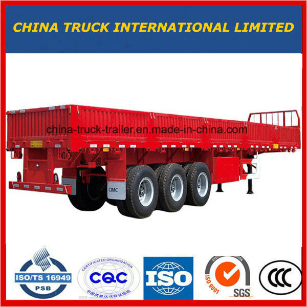 High Quality Stake Semi Trailer with 3 Axles Images 1
