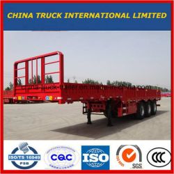 High Quality 3axles/12tyres Side Wall/Fence/Sideboard Utility Cargo Semi Trailer