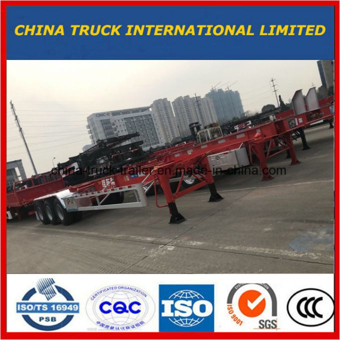 Cimc Wholesale Truck Skeleton Chassis Semi Trailer 