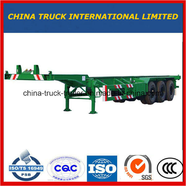 40 Feet Skeletal Chassis Truck Trailer Tri-Axles Container Trailer on Sale 