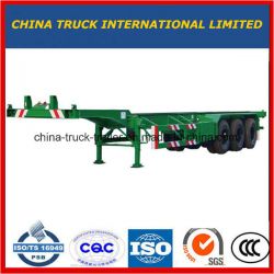 40 Feet Skeletal Chassis Truck Trailer Tri-Axles Container Trailer on Sale