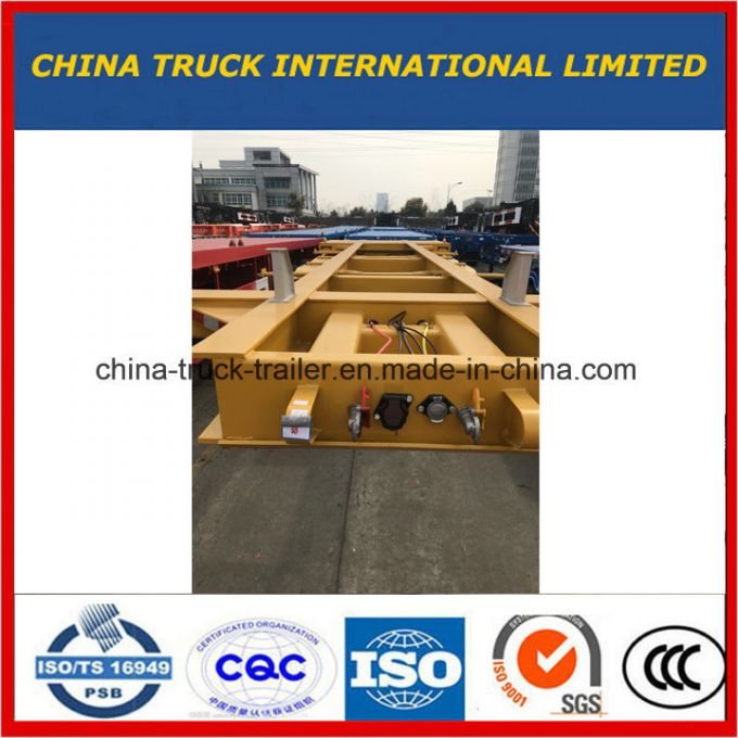 China Manufacturer Flatbed Load 20FT Container Semi Trailer 