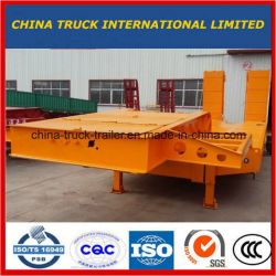 Yellow Heavy Duty 60 Tons Gooseneck Drop Deck Semi-Trailer