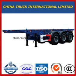 Cimc 40FT 2/3 Axle Flatbed Container Semi Trailer