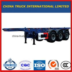 2017 New Style 3 Axles Container Flatbed Utility Semi Trailer for Sale