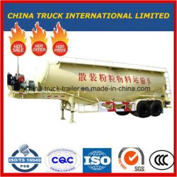 3 Axles 4 Axles 60t Engine Compressor Powder Bulk Cement Tank Trailer