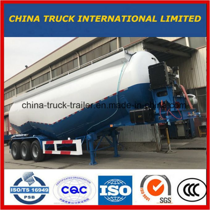 Tri-Axle Bulk Cement Truck Powder Tank Semi Trailer 