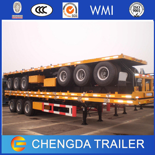 Oman Model 40ton Flatbed Container Trailer Made in China Images 1