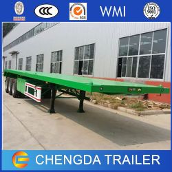 3 Axles 40FT and 20feet Container Flatbed Semi Trailer with Container Lock
