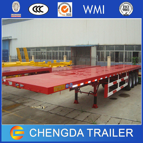 2018 Hot Sale Tri Axle Flatbed Semi Trailer for Sale Images 1