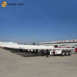 40FT Flat High Bed Container Semi Trailer for Sale